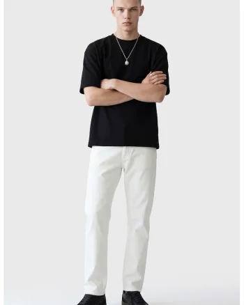 Tricou cu decolteu rotund, Negru