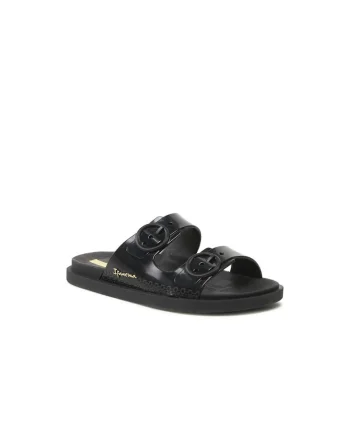 Papuci flip-flop fete,  Textil, Negru, Negru