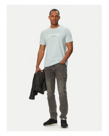 Tricou regular fit din bumbac, cu decolteu rotund
