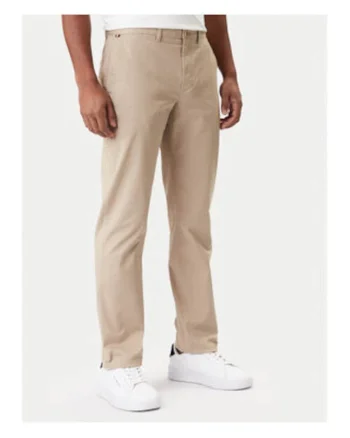 Pantaloni chino din bumbac cu croiala dreapta