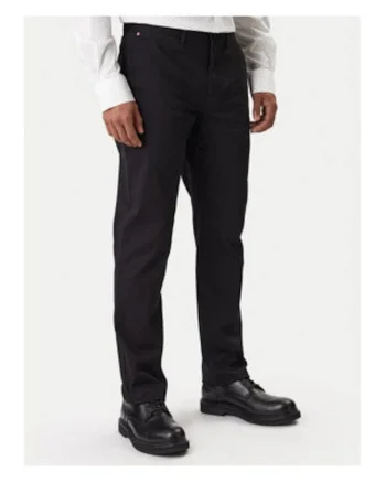 Pantaloni chino regular fit din amestec de bumbac