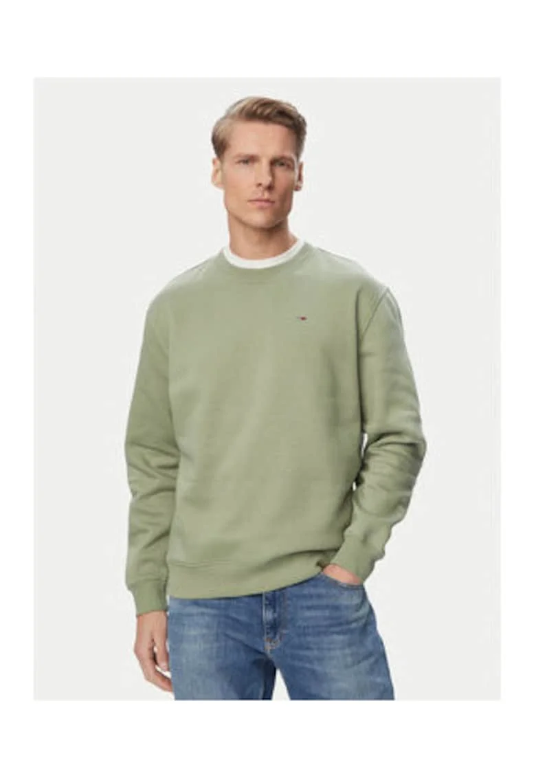 Bluza cu croiala regular-fit si decolteu la baza gatului