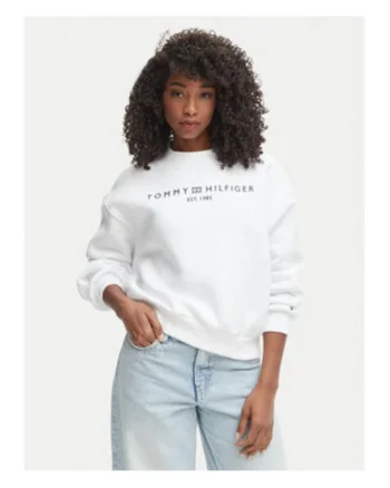 Bluza de trening lejera cu maneci cazute cu logo
