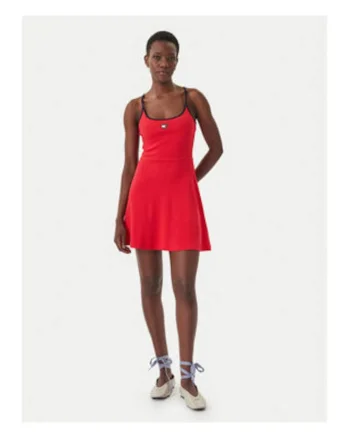 Rochie scurta cu Decolteul clasic rotund și bretelele
