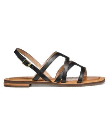 Sandale dama, D55YFA-0001J,  Piele naturala, Negru