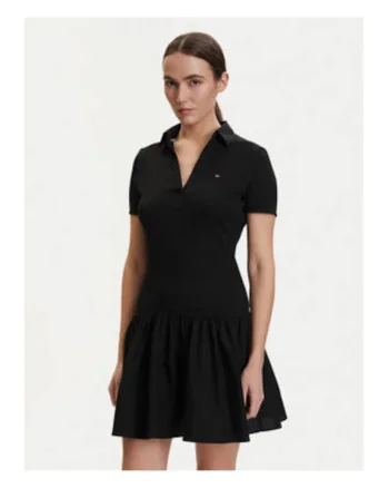 Rochie casual de dama evazata cu decolteu in V
