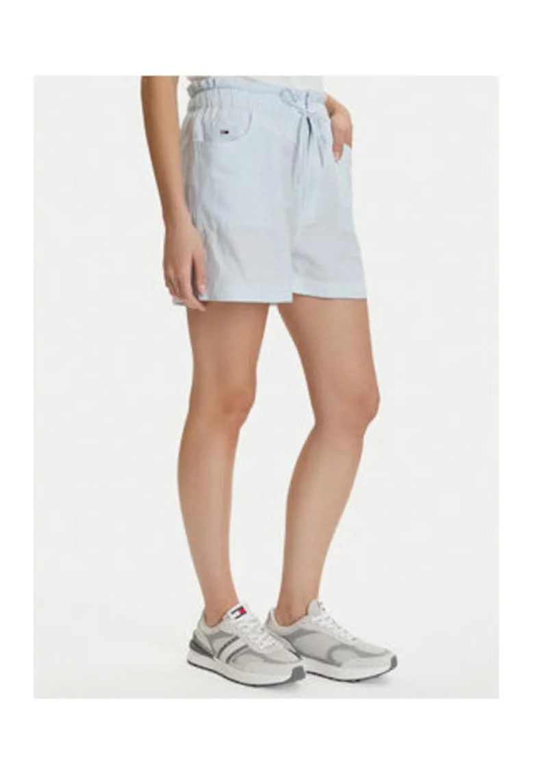 pantaloni scurti din bumbac si in,
