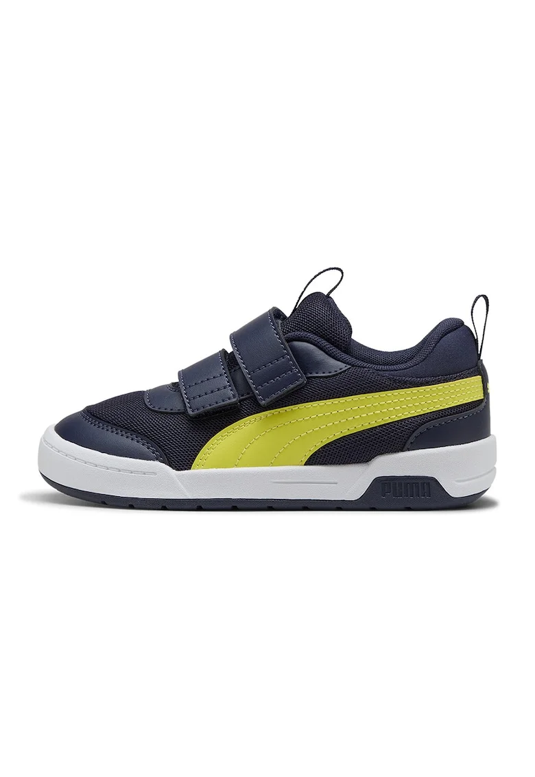 Pantofi sport Multiflex 2 din plasa cu garnituri din piele ecologica, Verde lime/Bleumarin
