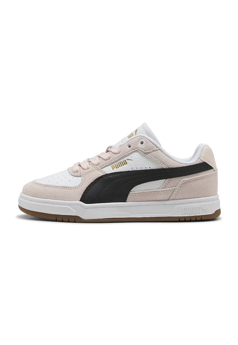 Pantofi sport Caven III low-cut cu garnituri din piele intoarsa, Negru/Roz pastel/Crem