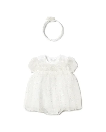 Rochie fete  1659, Bumbac/Poliamida, Bej, Bej,