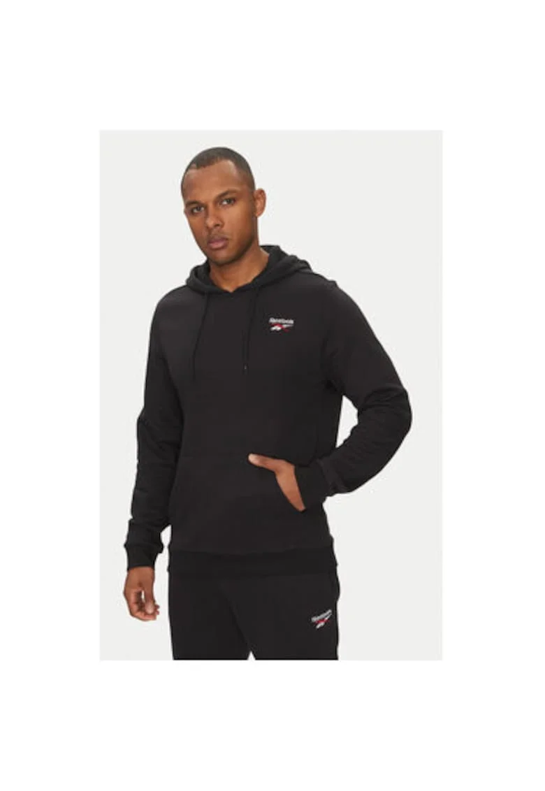 Hanorc barbati  100221784, Bumbac/Poliester, Negru, Negru