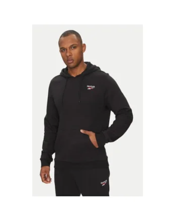 Hanorc barbati  100221784, Bumbac/Poliester, Negru, Negru