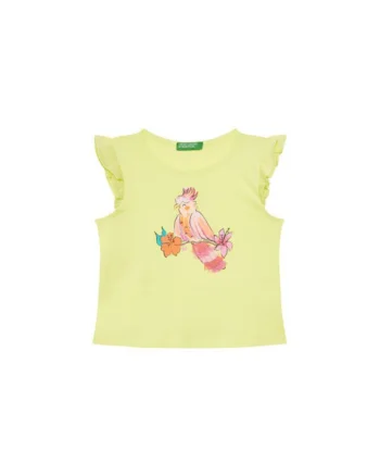 Tricou fete  3I1XG10JK, Bumbac, Galben, Galben