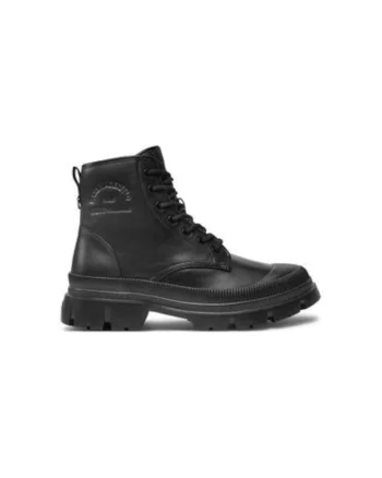 Ghete barbati  KL25264A, Piele naturala, Negru