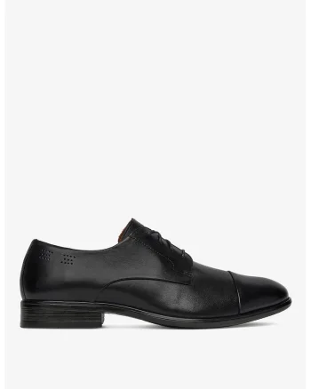 Pantofi barbati  5903698015514, Piele naturala, Negru, Negru
