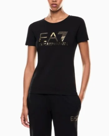 Tricou EA7 TRAIN LOGO SERIES W TEE SS METAL STUDS