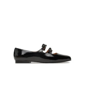Balerini  SHIRLEY BALERINY, Piele naturala, Negru, Negru
