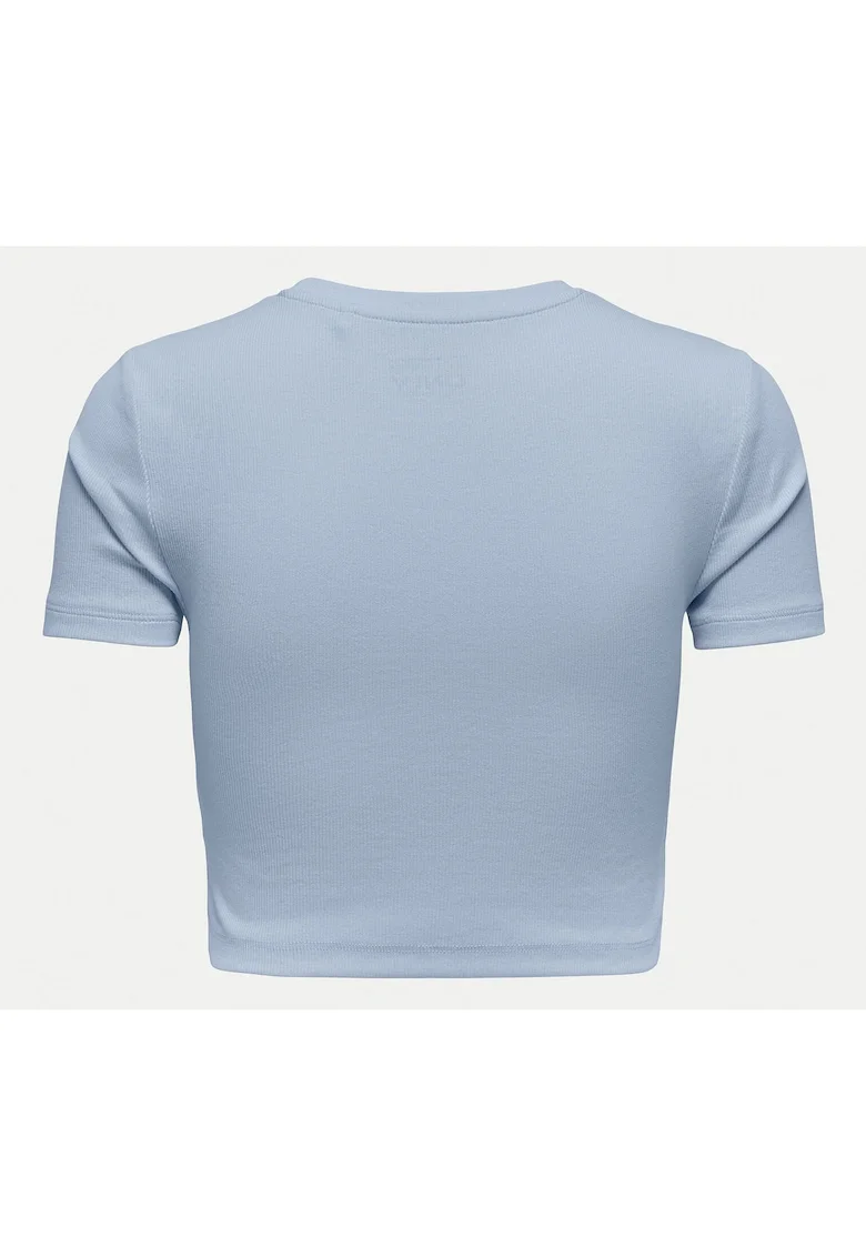 Tricou dama  15311891, Bumbac organic, XL INTL, Albastru deschis