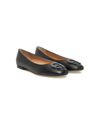 Balerini  1251300, Piele naturala, Negru, Negru