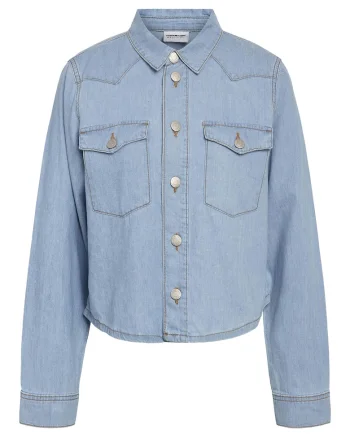 Camasa dama,  denim, bumbac, albastru deschis