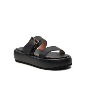 Papuci dama  303874377, Piele naturala, Negru, Negru