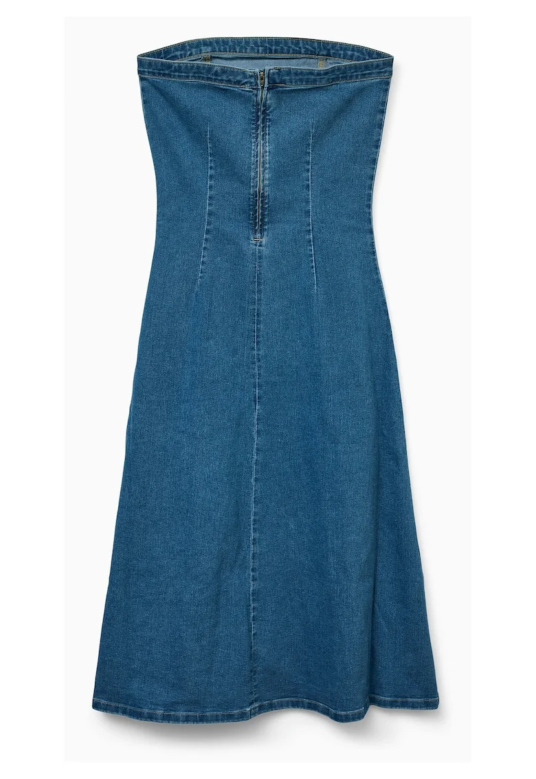 Rochie  bumbac si poliester, albastru