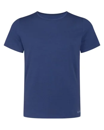 Tricou barbati,  bumbac/elastan, albastru,