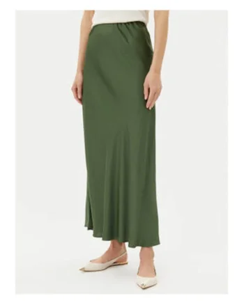 Fusta  TD0472, viscoza, verde, Verde