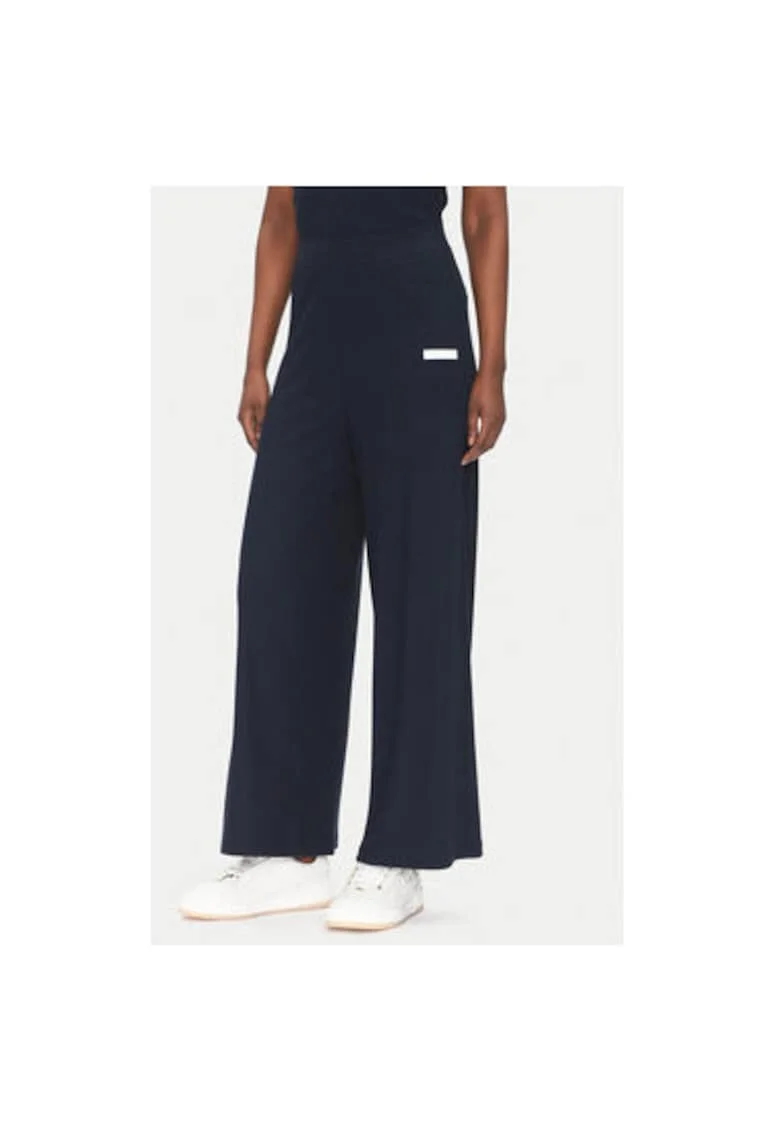 Pantaloni dama  Emporio Armani, 7W000165 AF12654, Viscoza/Elastan, Bleumarin, Bleumarin