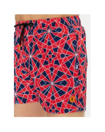 Pantaloni scurti de baie barbati  DW1222M-SIPO20, Poliester, Rosu, Rosu