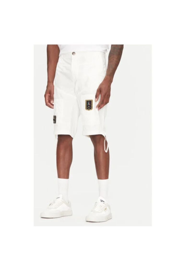 Pantaloni scurti barbati  251BE041CT1122, Bumbac, Alb, Alb