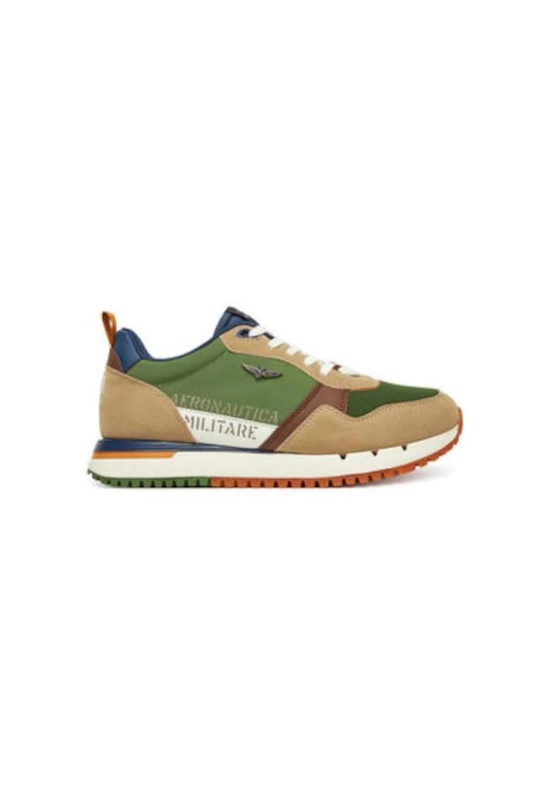 Pantofi sport barbati, 251SC283CT3544,  Piele naturala, Verde, Verde