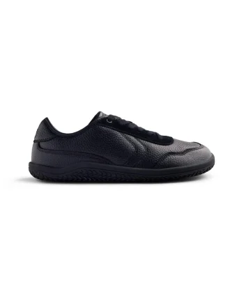 Pantofi sport de piele cu aspect texturat, Negru