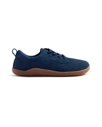 Pantofi sport low-cut de piele intoarsa, Bleumarin