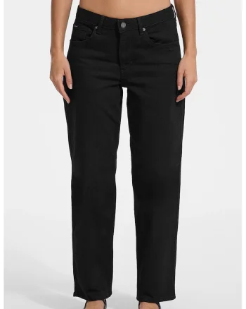 Blugi relaxed fit din denim, Negru