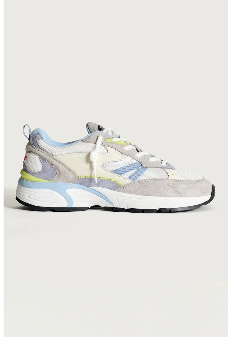 Pantofi sport din piele intoarsa Early, Albastru pastel/Gri deschis