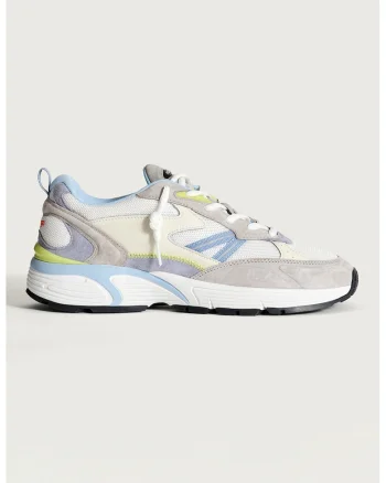 Pantofi sport din piele intoarsa Early, Albastru pastel/Gri deschis