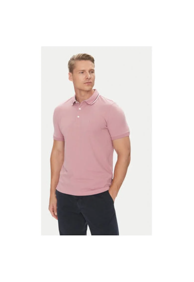 Tricou polo barbati  C5 21374.2112, Bumbac, Roz, Roz