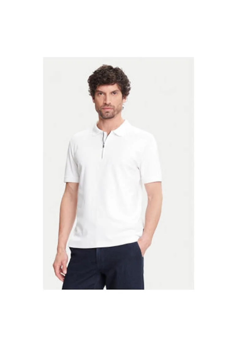 Tricou Polo barbati  C5 21455.2119, Bumbac, Alb, Alb