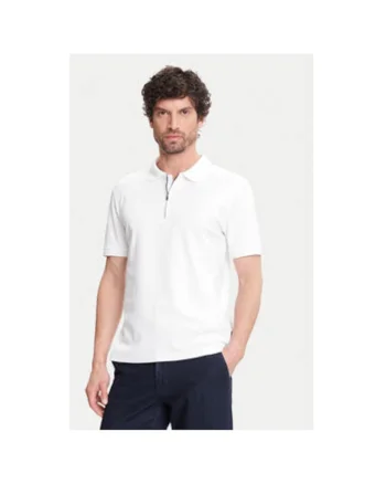 Tricou Polo barbati  C5 21455.2119, Bumbac, Alb, Alb