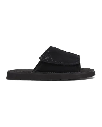 Papuci de piele intoarsa Solsbury, Negru