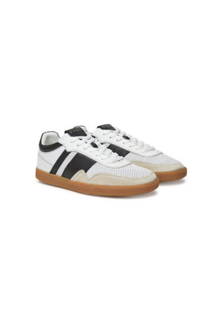 Pantofi sport barbati, FU1320.C00PUN14PT98,  Piele naturala, Alb