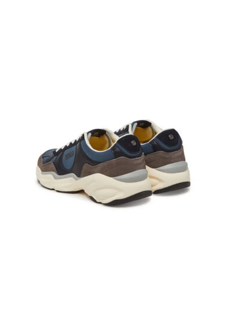 Pantofi sport barbati, SS25/026,  Piele naturala, Bleumarin