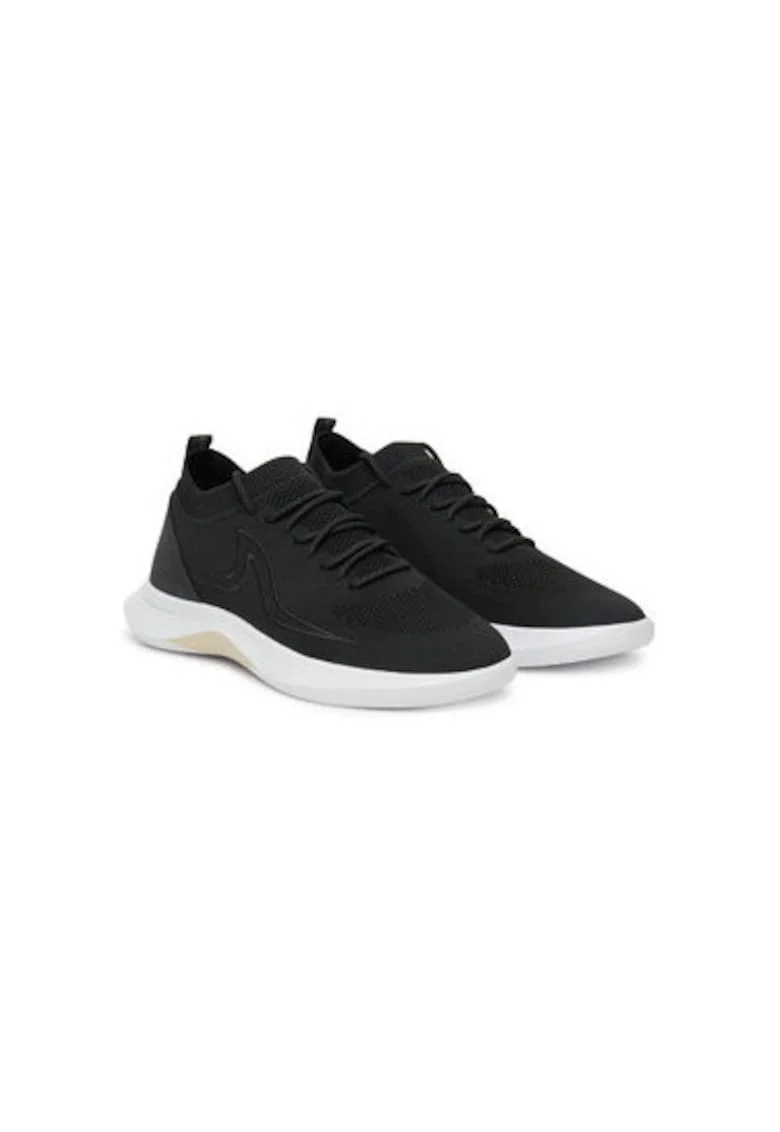 Pantofi sport barbati, C0P8023,  Textil, Negru, Negru