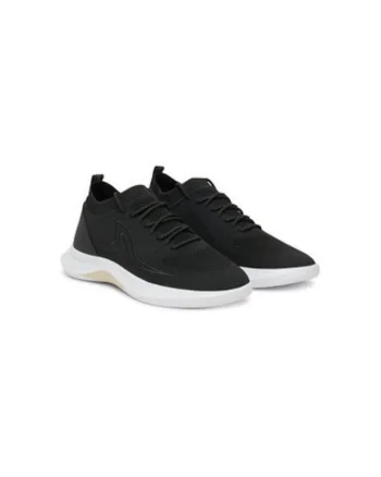 Pantofi sport barbati, C0P8023,  Textil, Negru, Negru