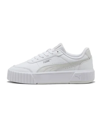 Pantofi sport Carina Mia din piele si piele ecologica, Alb murdar