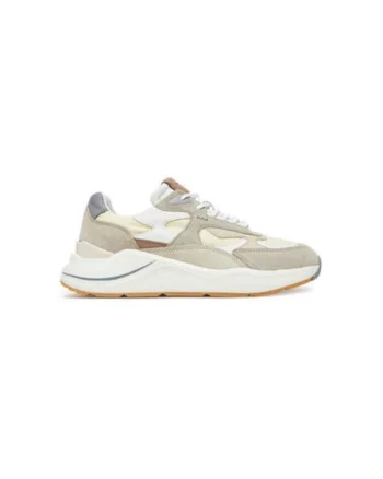 Pantofi sport barbati, M421-FG-NY, D A T E, Piele naturala, Bej, Bej