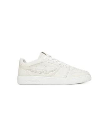 Pantofi sport barbati, BB5003 PX496,  Piele naturala, Alb