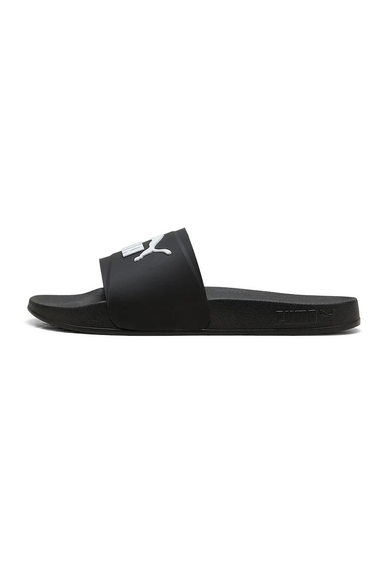Papuci cu logo Leadcat 2.0 Flex, Alb/Negru