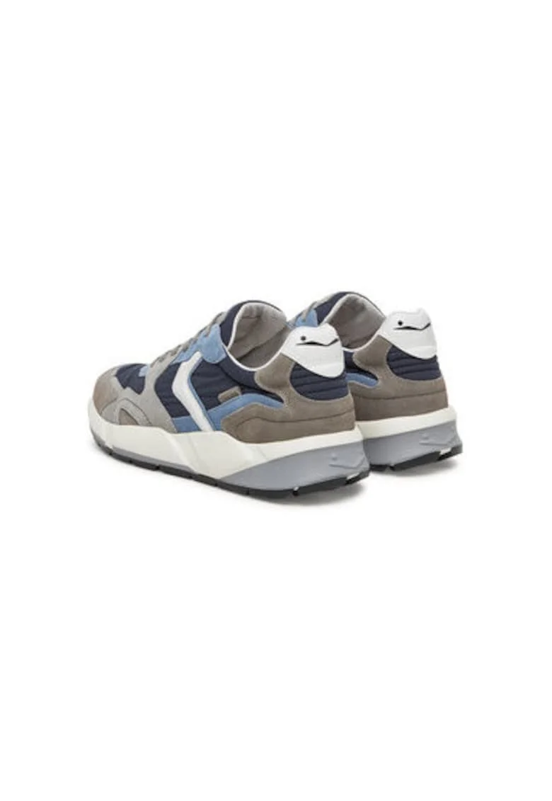 Pantofi sport barbati, 2018288,  Piele naturala, 45 EU, Bleumarin/Gri, Gri/Bleumarin